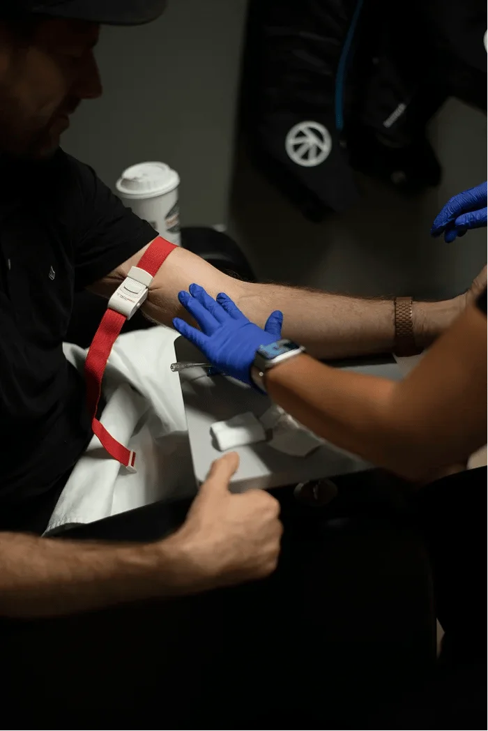 Peptide therapy vial and syringe prepared at a St. Augustine medical clinic