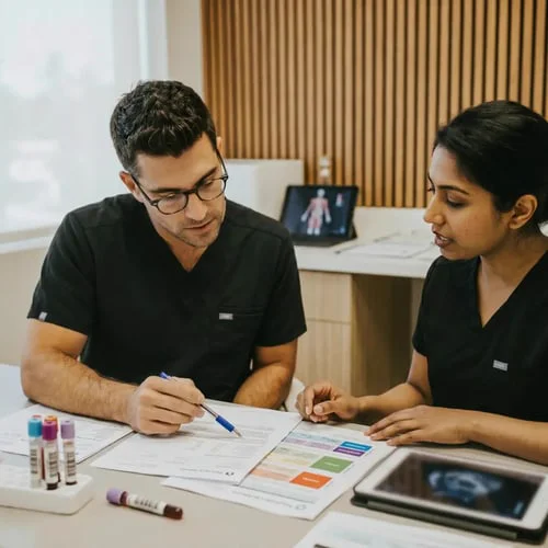Doctor Providing Consultations and Diagnostics