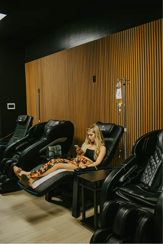 NAD+ therapy patient beginning cellular energy restoration at InnerWorks St. Augustine