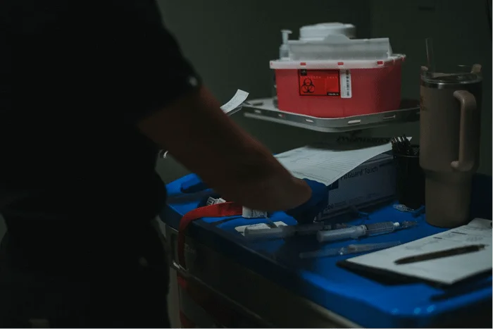 Lab vials prepared for advanced bloodwork panels in St. Augustine